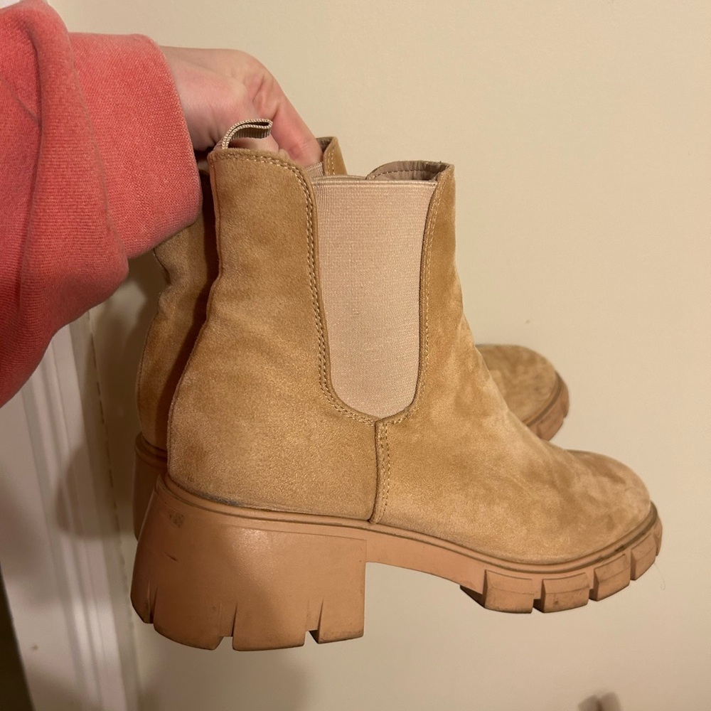 Tan Suede Ankle Boots